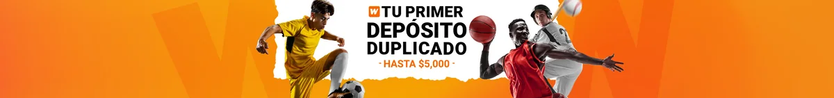 Banner del bono de bienvenida de Winner: tu primer depósito duplicado hasta $5,000