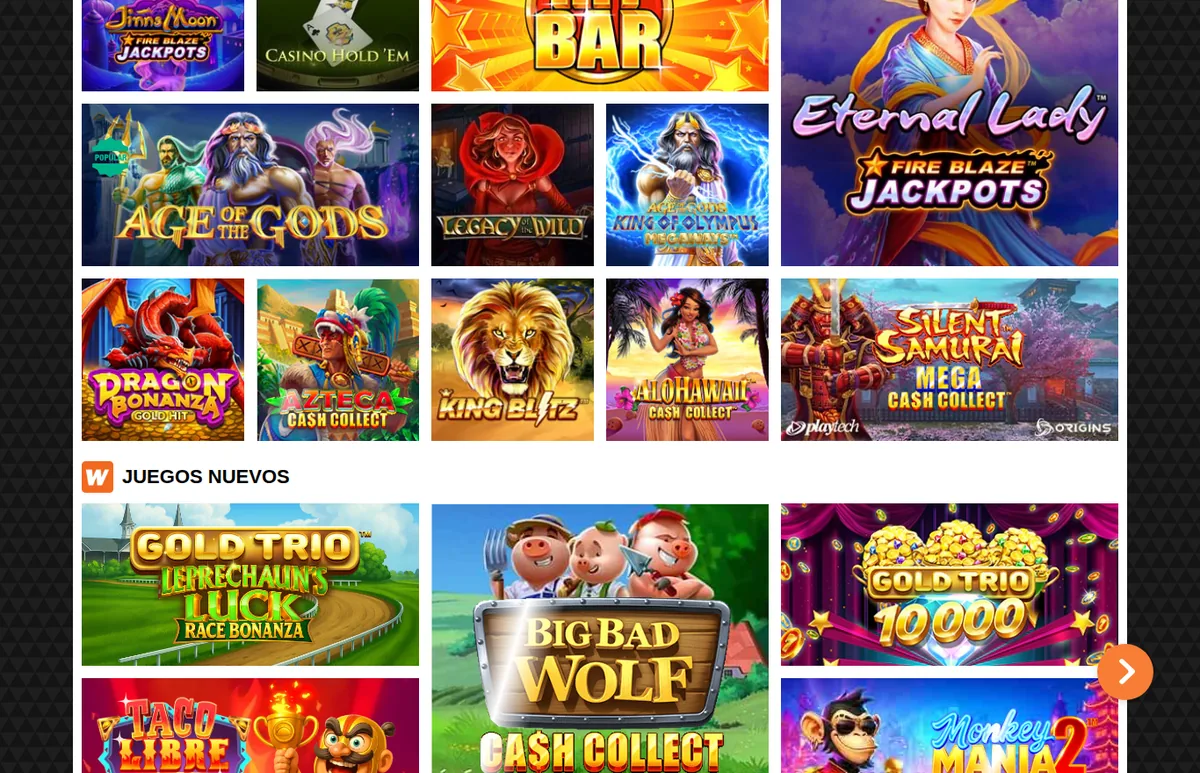 Jackpots de Winner con la serie Age of the Gods de Playtech y las slots Mega Fire Blaze