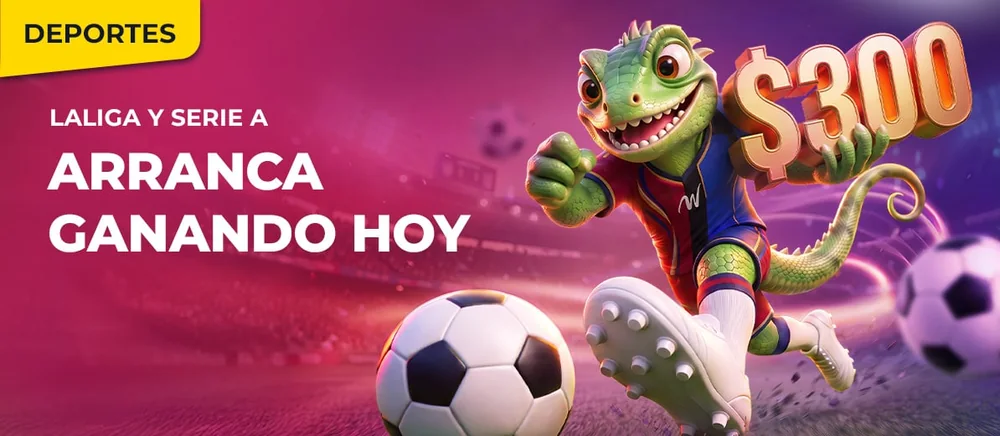 Banner de la promoción Bet & Get de Winpot para LaLiga y la Serie A