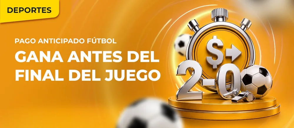 Banner del Pago Anticipado de Winpot: ganas antes del final del juego