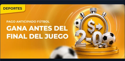 Promoción Pago Anticipado de Winpot: cobras antes del final del partido
