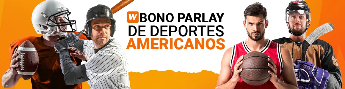 Banner oficial del bono parlay de deportes americanos de Winner