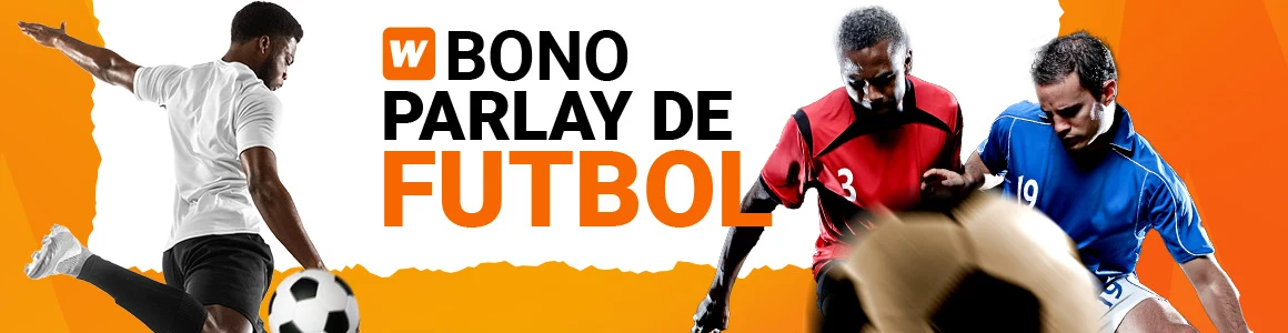 Banner oficial del bono parlay de fútbol de Winner