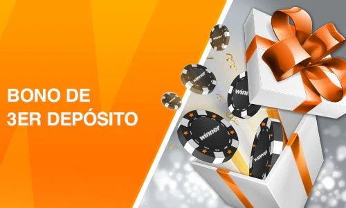 Banner oficial del bono de tercer depósito de Winner Casino