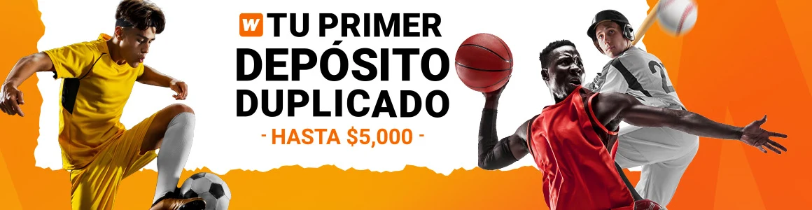 Banner oficial de Winner: tu primer depósito duplicado hasta $5,000